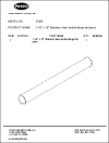 1-1/2 x 16 Stainless steel double flange tail piece